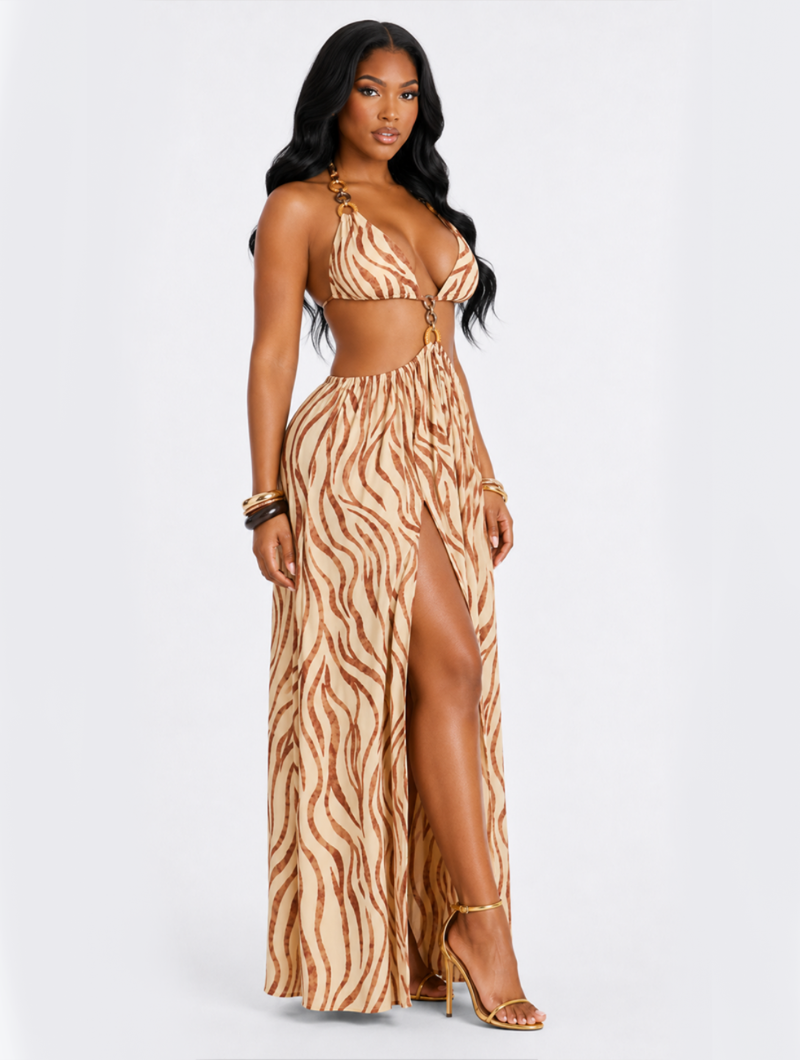Safari Breeze Cutout Maxi