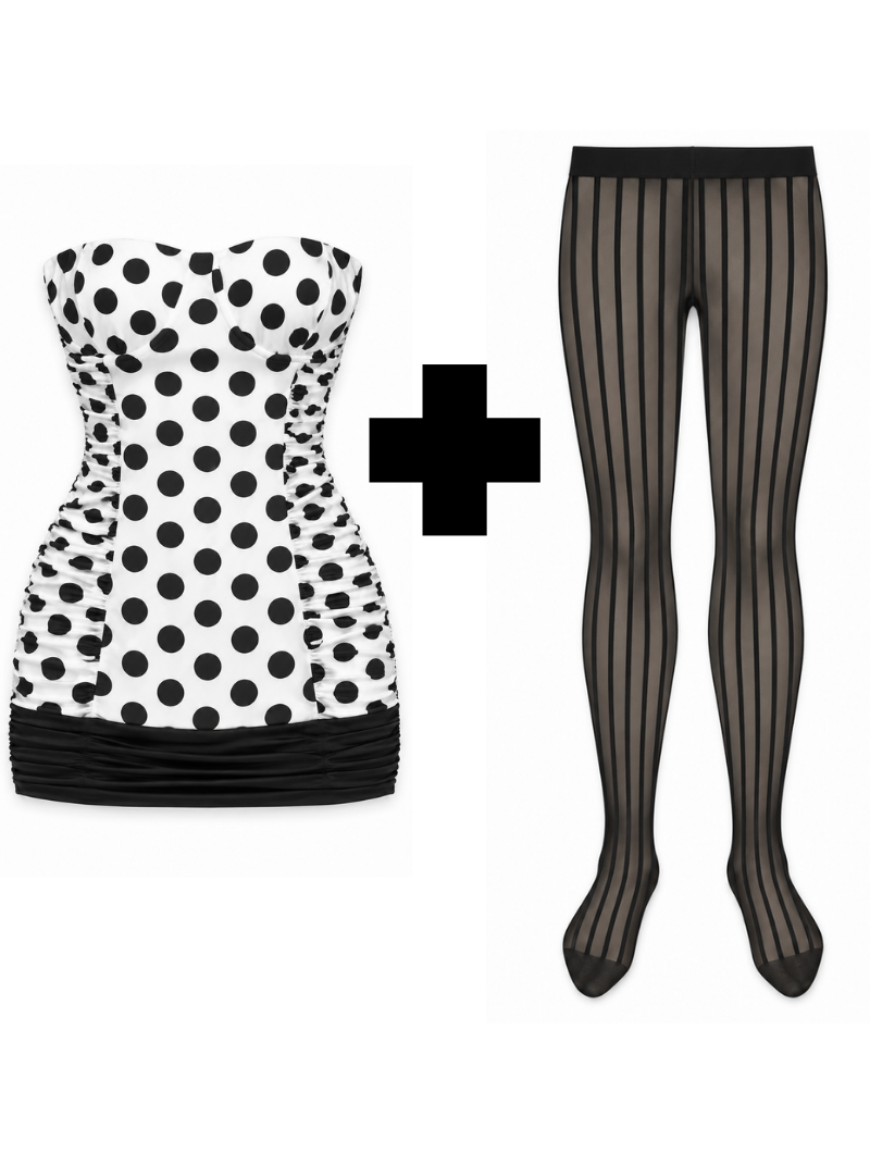 Retro Dot Feather Set