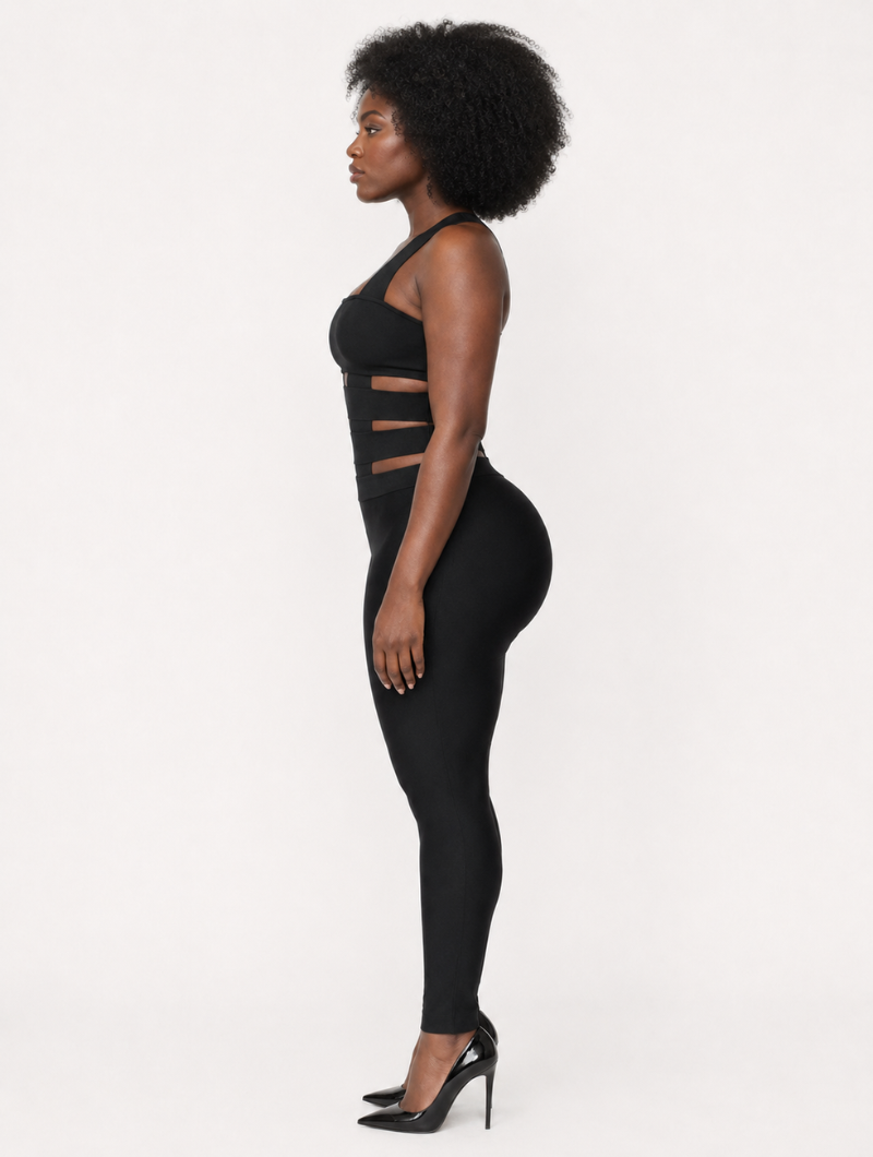 Cutout Bandage Bodycon Jumpsuit