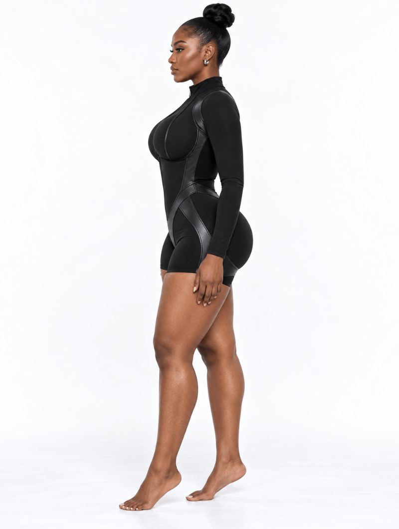 Hourglass Sculpt Zip Romper