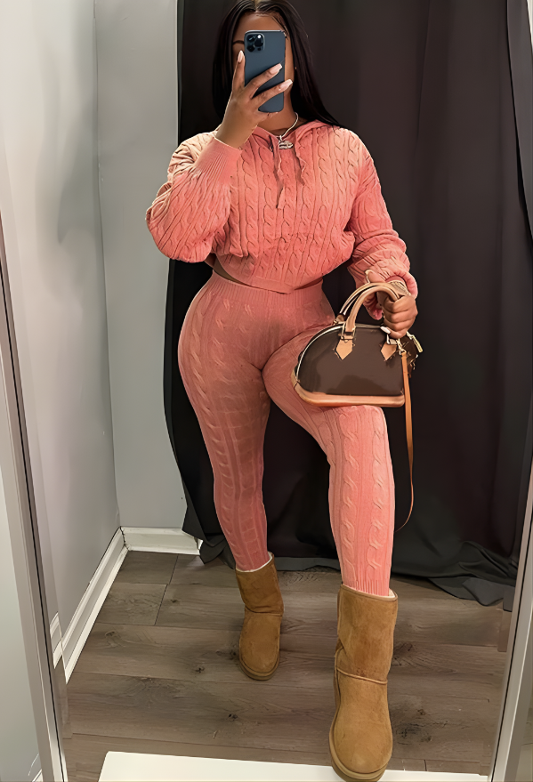 Minimalist Cozy Knit Lounge Set