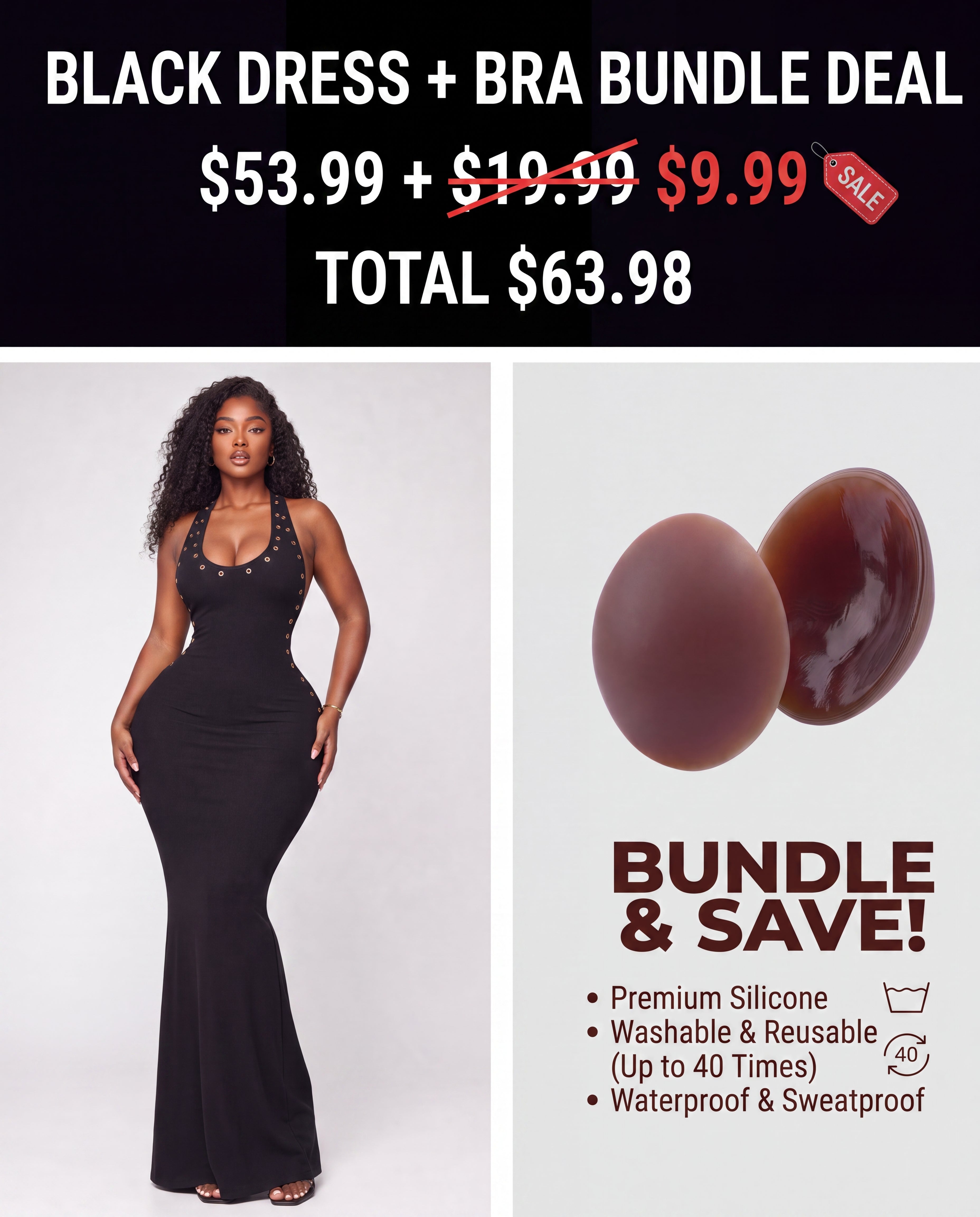 Grommet Detail Backless Maxi