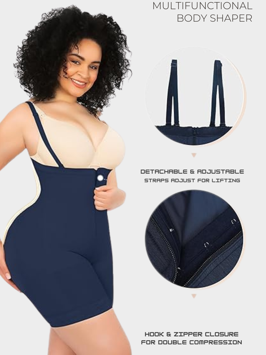 Tummy Compression Bodysuit Shaper With Butt Lifter Faja