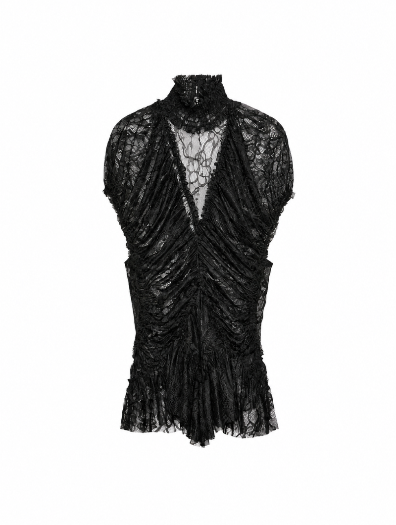Floral Lace Peplum Set