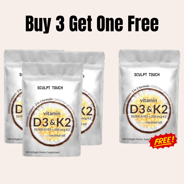 Vitamin D3 & K2 Supplement Softgels