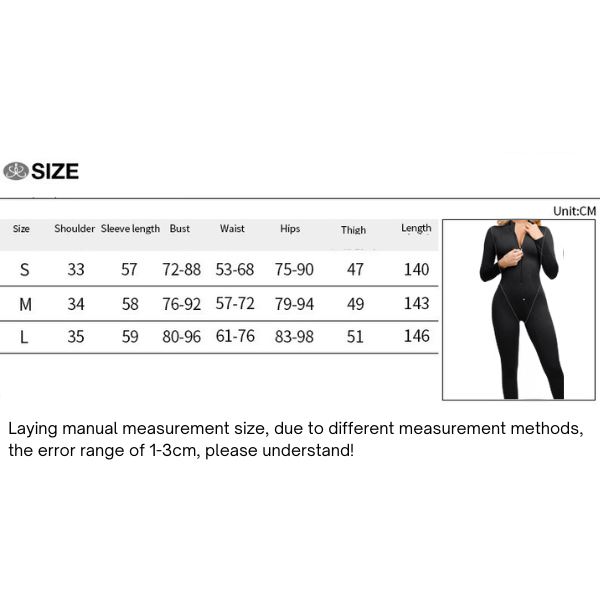 Long Sleeve Zip Front Sculpting Jumpsuit