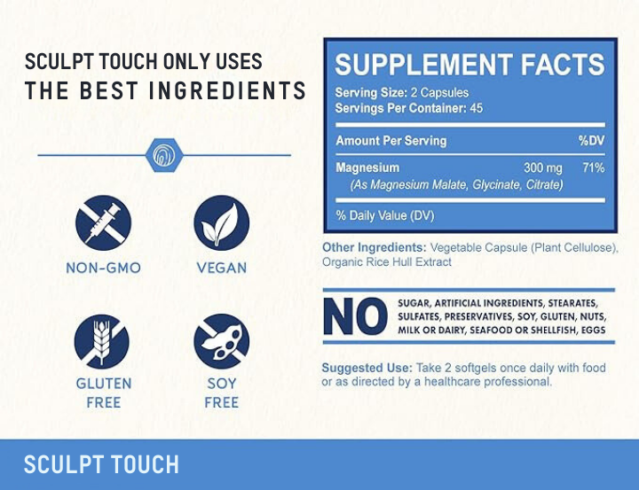 Triple Magnesium Complex (Glycinate, Malate, Citrate)