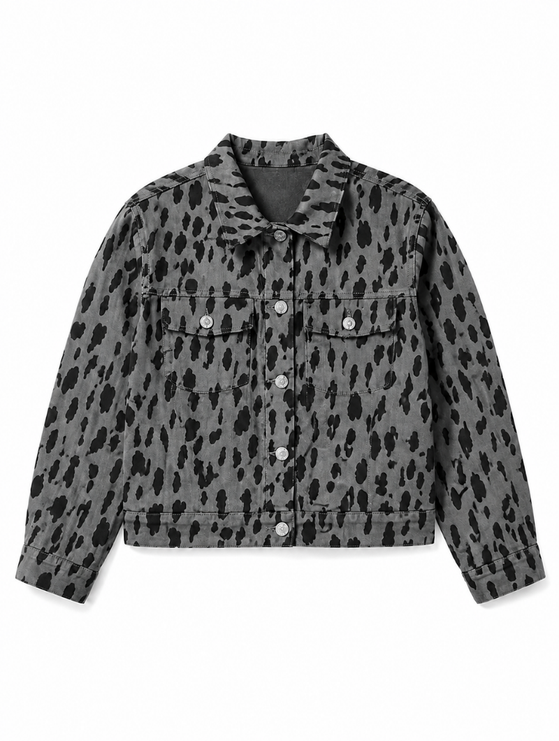 Shadow Leopard Denim Set