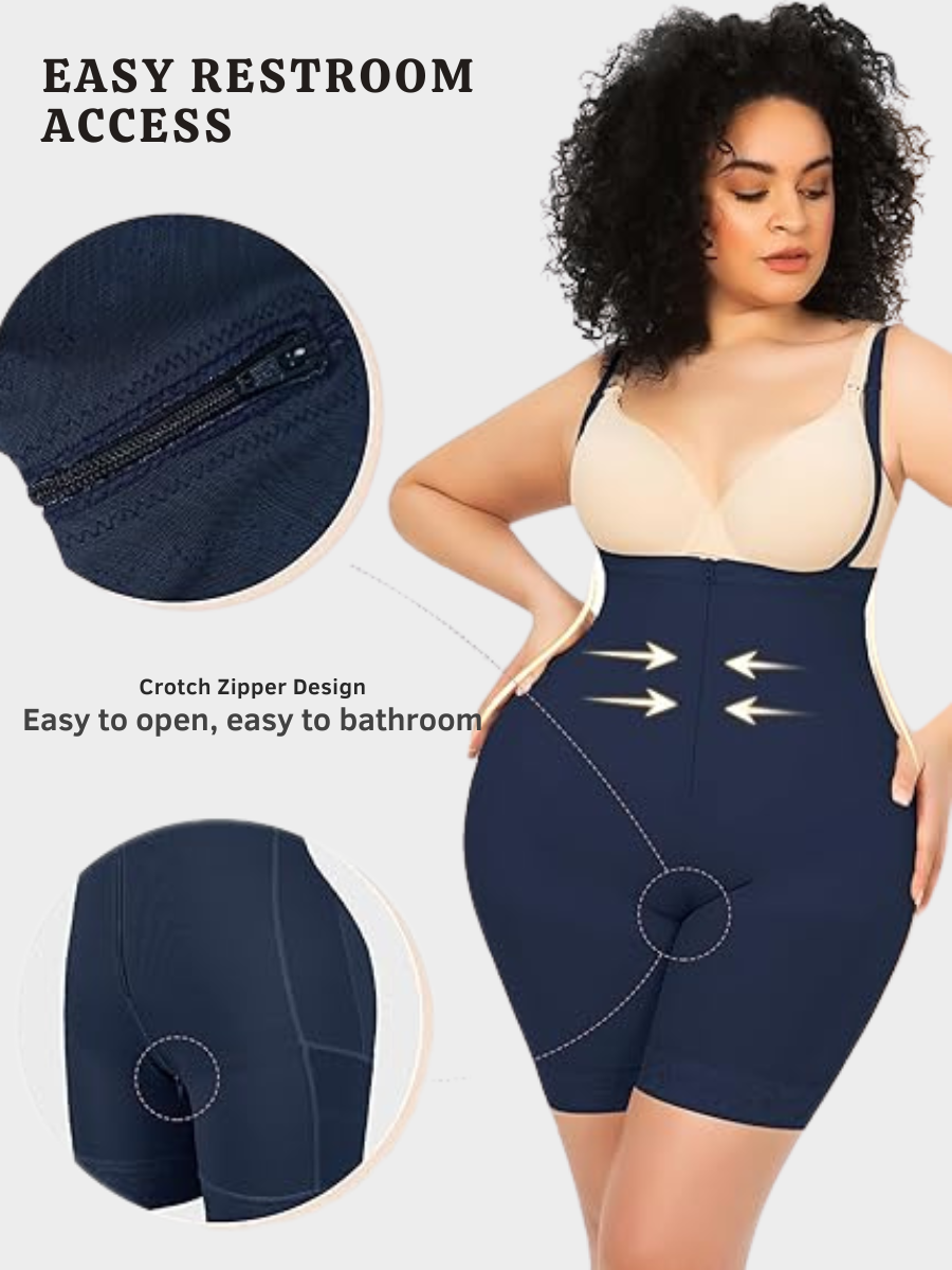 Tummy Compression Bodysuit Shaper With Butt Lifter Faja