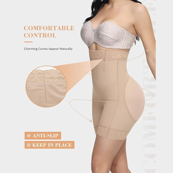 Ultra Compression High Waisted Hip Lifting Shapewear Short