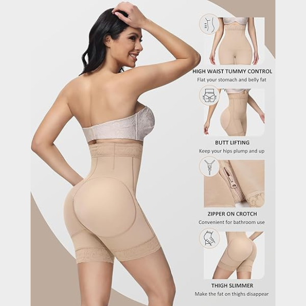 Ultra Compression High Waisted Hip Lifting Shapewear Short