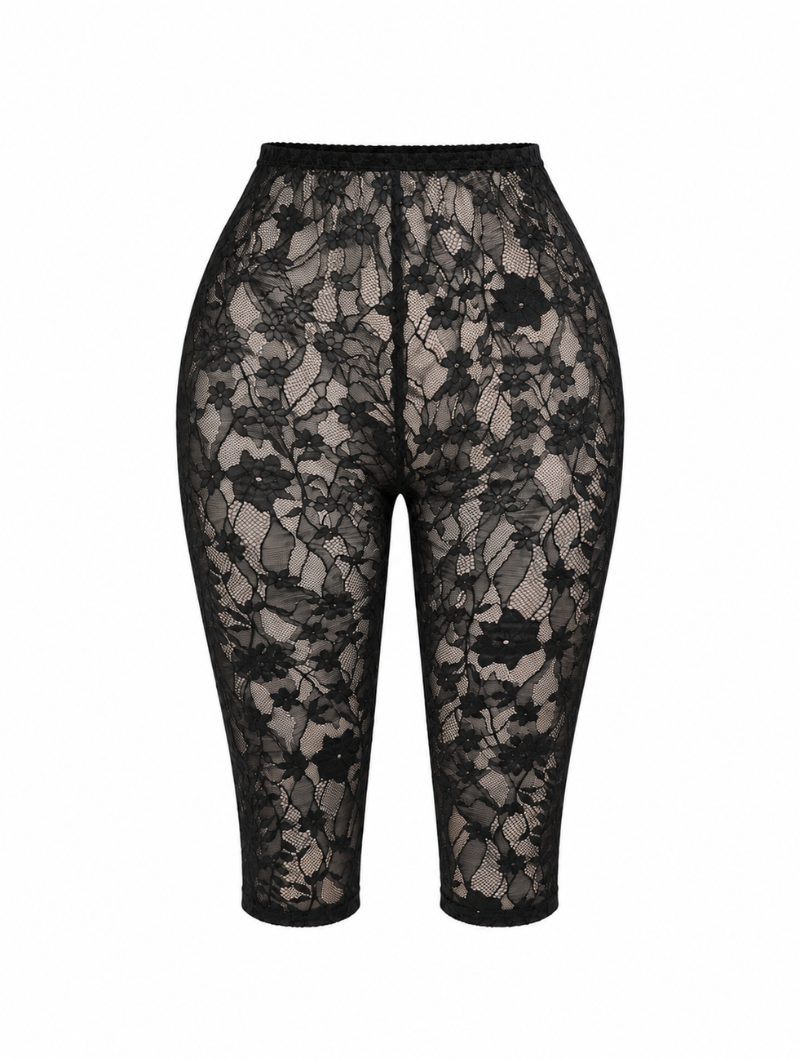 Floral Lace Peplum Set