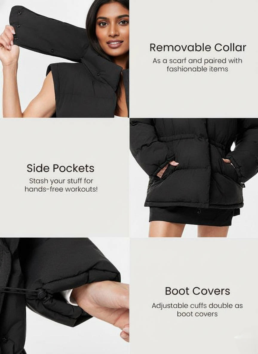 Warm Water-Repellent Puffer Vest