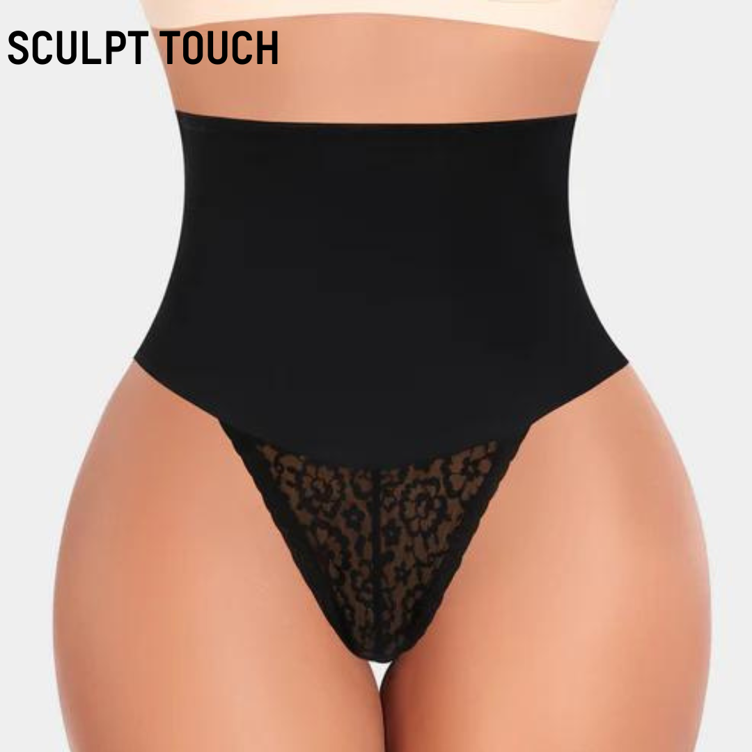 Mid Waist Lace Shapewear Thong