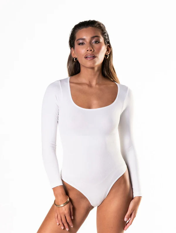 Modern Long Sleeve Thong Bodysuit