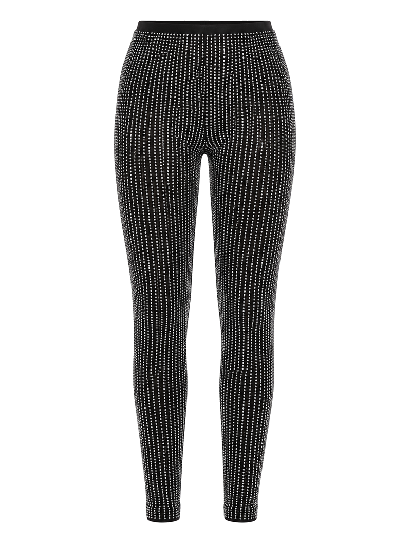 Rhinestone Crop Pant Set